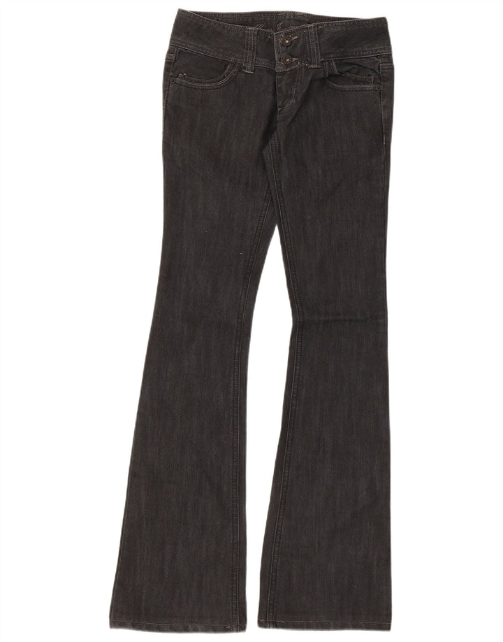 Guess Womens Flared Jeans W25 L32 Black Cotton