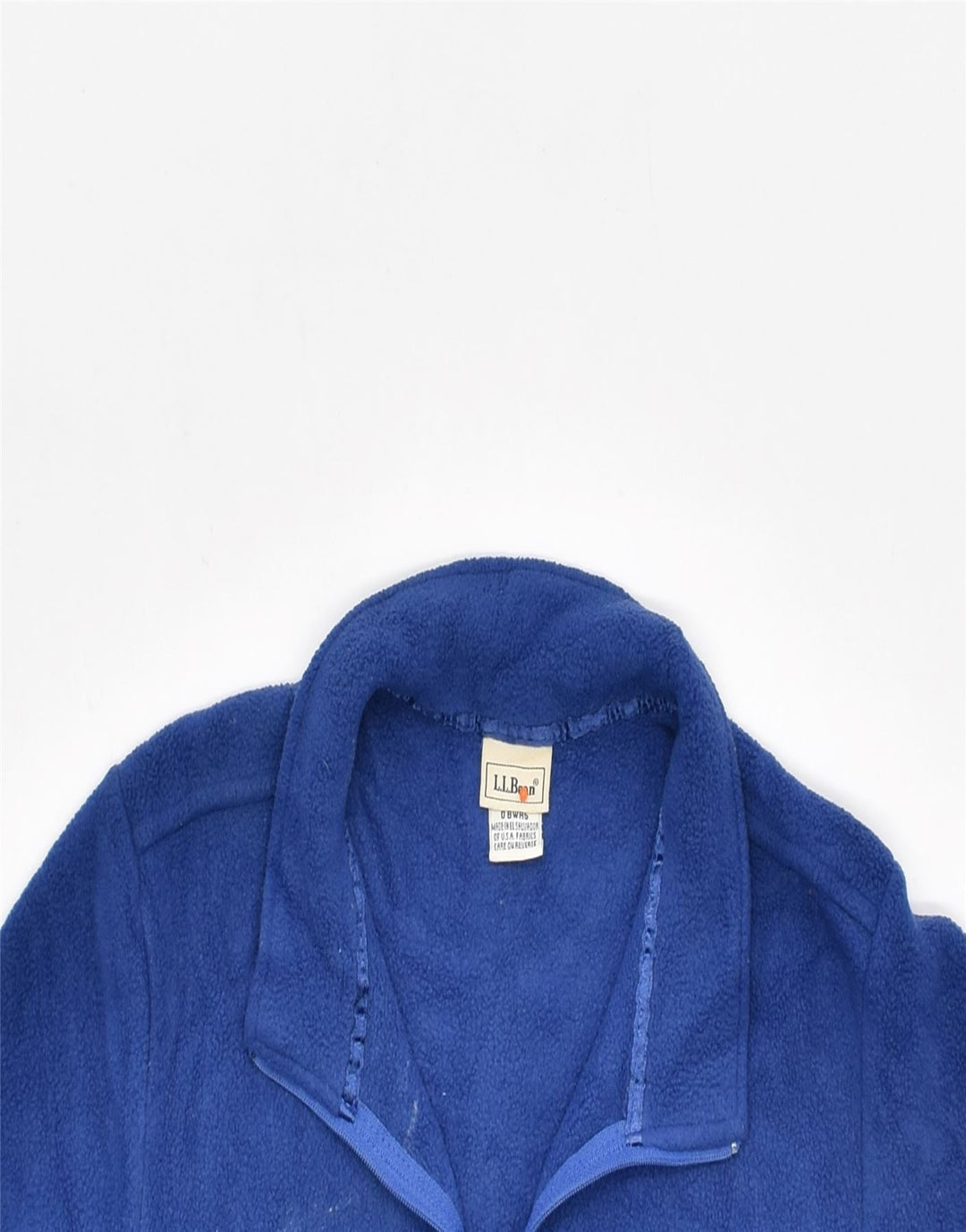 L.L.BEAN Womens Fleece Jacket UK 10 Small Blue Polyester | Vintage | Thrift | Second-Hand | Used Clothing | Messina Hembry 