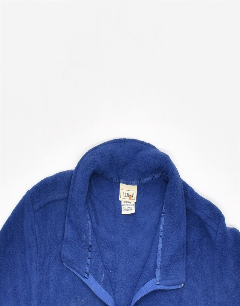 L.L.BEAN Womens Fleece Jacket UK 10 Small Blue Polyester | Vintage | Thrift | Second-Hand | Used Clothing | Messina Hembry 