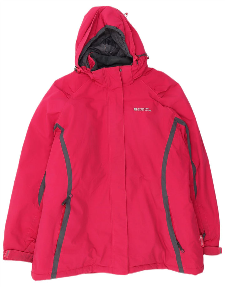 Mountain Warehouse Womens Hooded Oversized Windbreaker Jacket UK 18 XL Pink