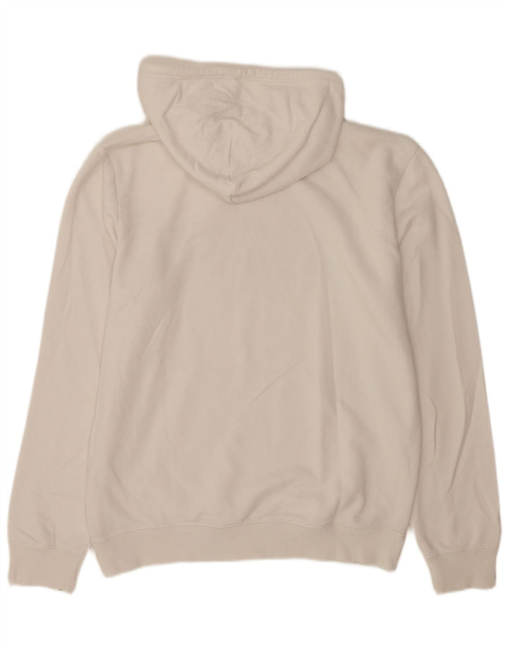 Champion Mens Graphic Hoodie Jumper Large White