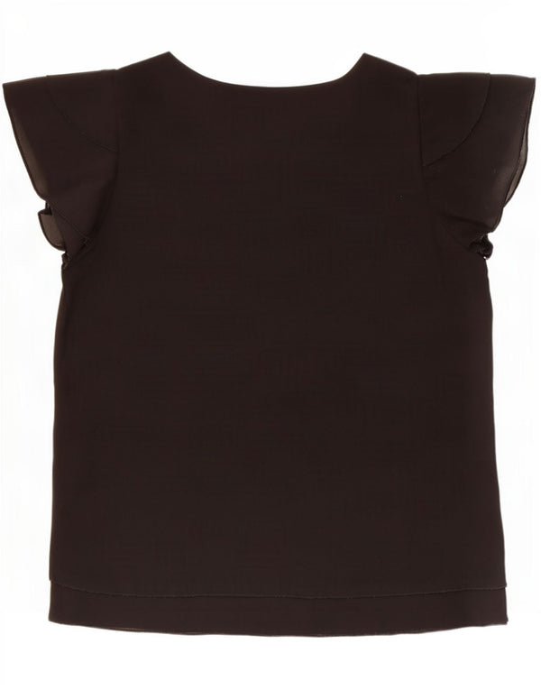 Brugi Womens Blouse Top UK 18 XL Black