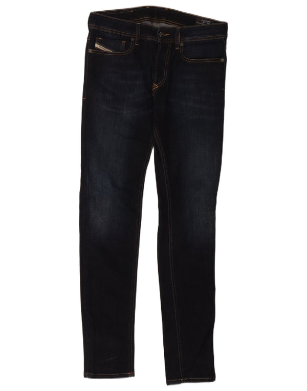 Diesel Mens Sleenker Skinny Jeans W30 L32 Navy Blue Cotton