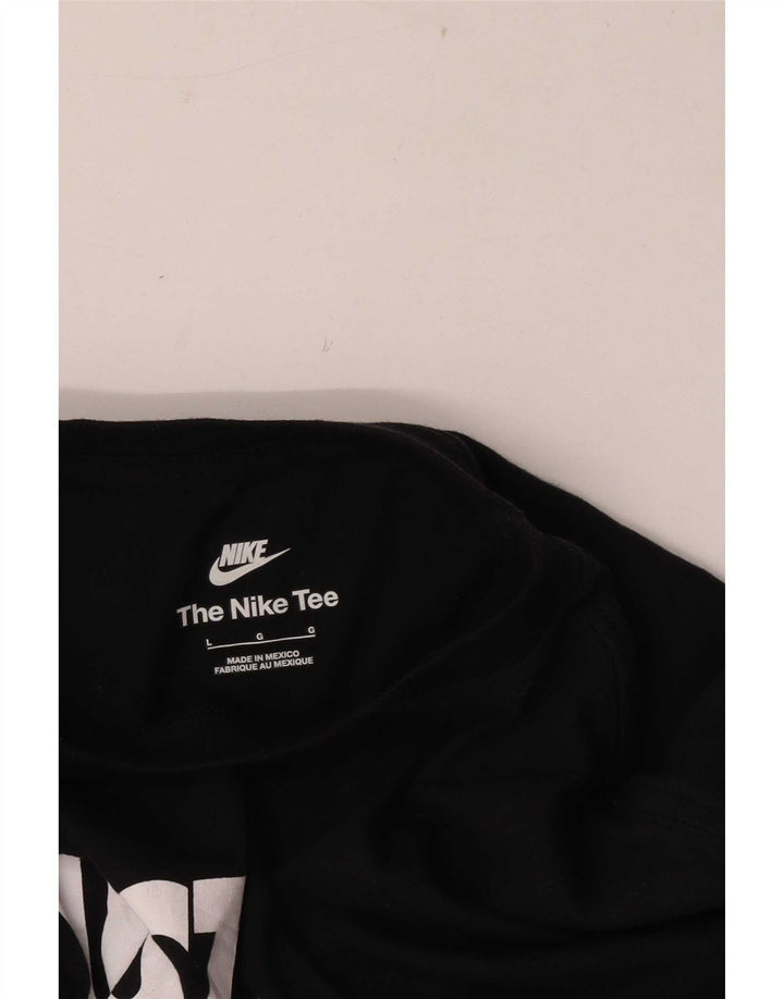Nike Mens Graphic T-Shirt Top Large Black