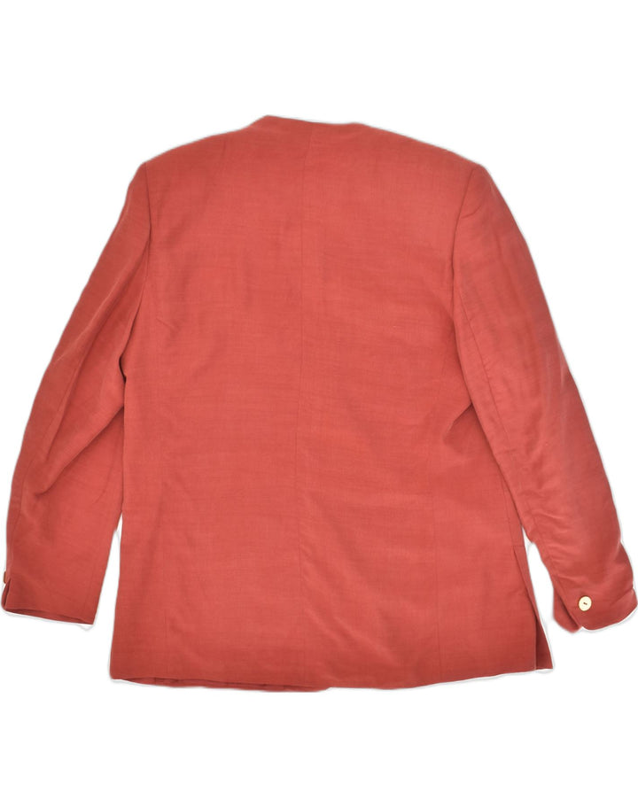 VINTAGE Womens 1 Button Blazer Jacket EU 44 XL Red Linen | Vintage Vintage | Thrift | Second-Hand Vintage | Used Clothing | Messina Hembry 