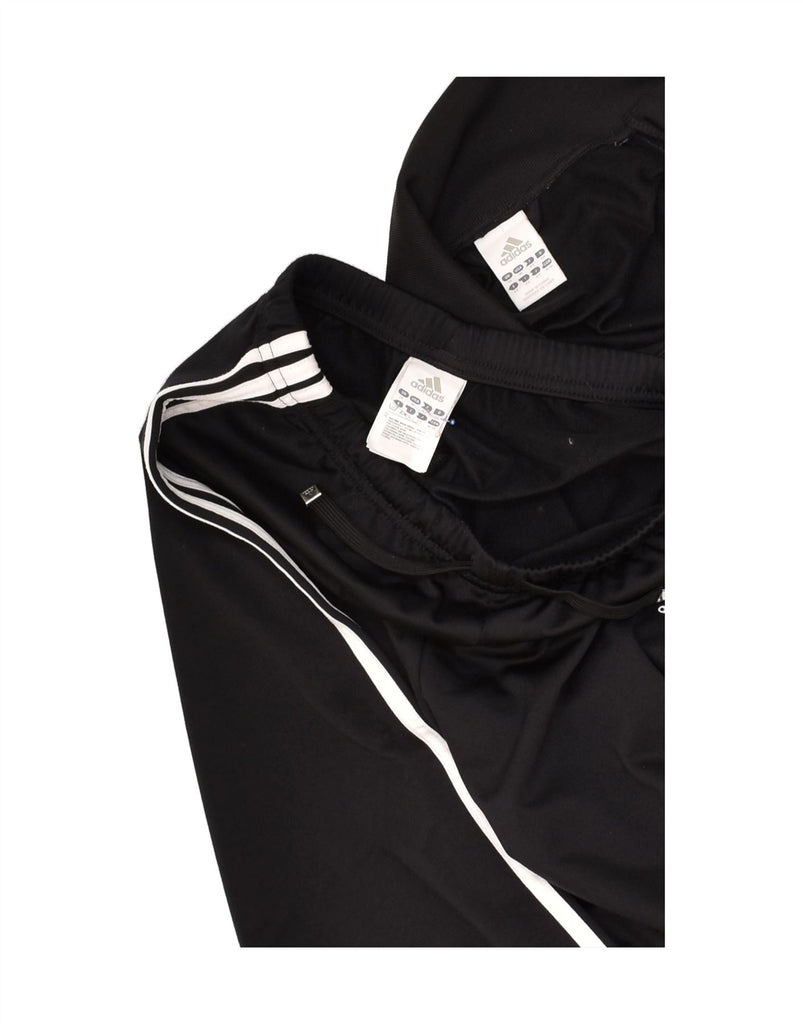 ADIDAS Womens Full Tracksuit UK 14 Medium  Black Polyester | Vintage Adidas | Thrift | Second-Hand Adidas | Used Clothing | Messina Hembry 