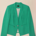 Marks & Spencer Womens 1 Button Blazer Jacket UK 14 Medium Green