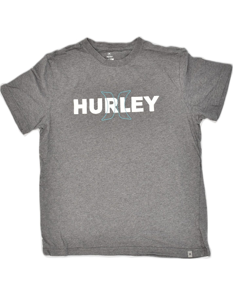 HURLEY Mens Graphic T-Shirt Top Medium Grey Cotton | Vintage Hurley | Thrift | Second-Hand Hurley | Used Clothing | Messina Hembry 