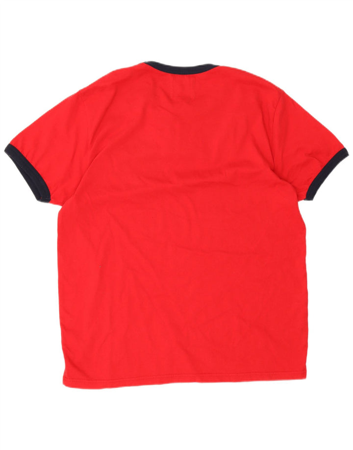 Fila Mens T-Shirt Top XL Red Cotton