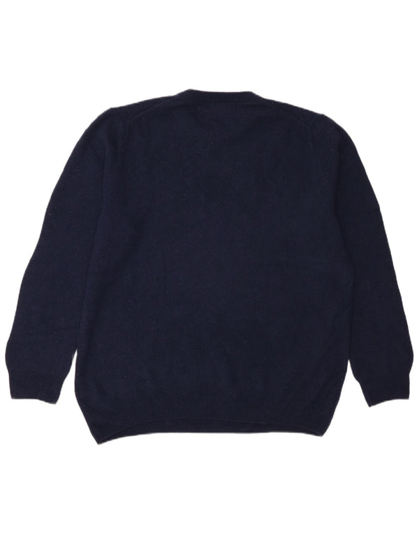 Marks & Spencer Womens Crew Neck Jumper Sweater UK 18 XL Navy Blue