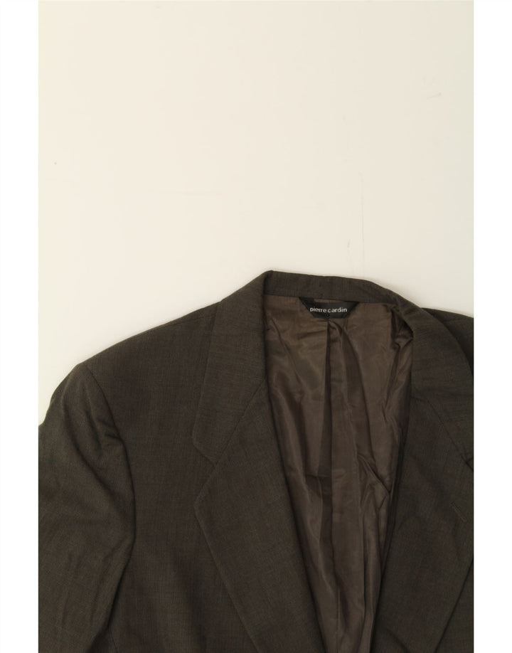 PIERRE CARDIN Mens 2 Button Blazer Jacket UK 40 Large Grey Wool Vintage Pierre Cardin and Second-Hand Pierre Cardin from Messina Hembry 