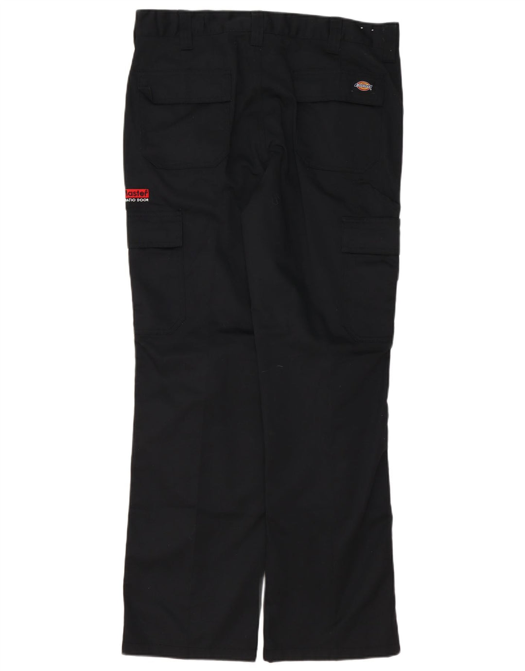 Dickies Mens Straight Cargo Trousers W34 L31 Black Polyester