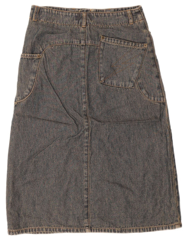 Topshop Womens Denim Skirt UK 8 Small W26 Blue