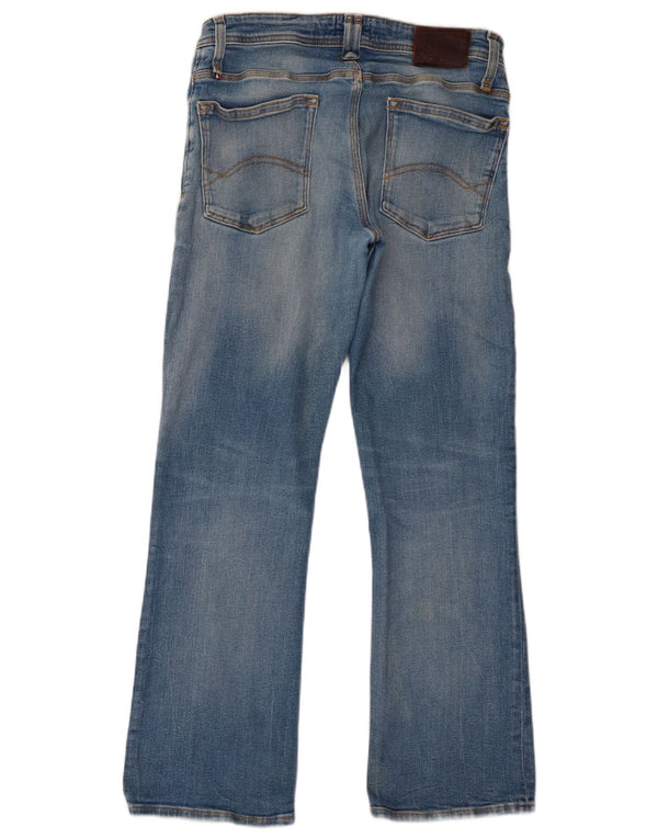 Tommy Hilfiger Mens Bootcut Jeans W32 L30 Blue Cotton