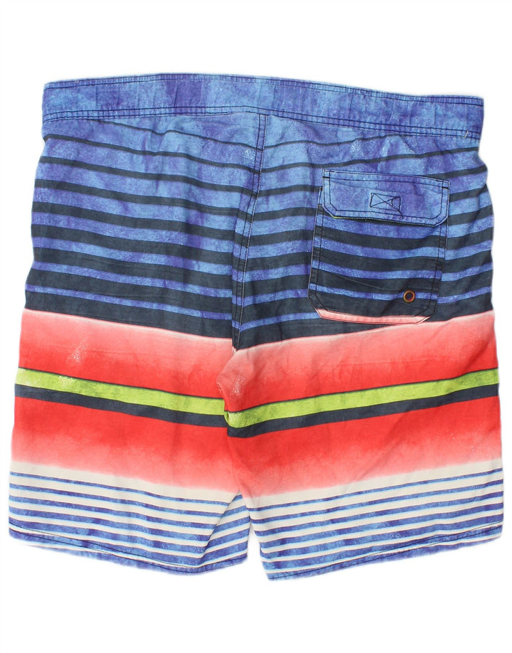 MAUI AND SONS Mens Swimming Shorts Medium  Multicoloured Striped