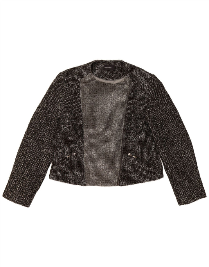 Marks & Spencer Womens Autograph Blazer Jacket UK 16 Large Grey Flecked