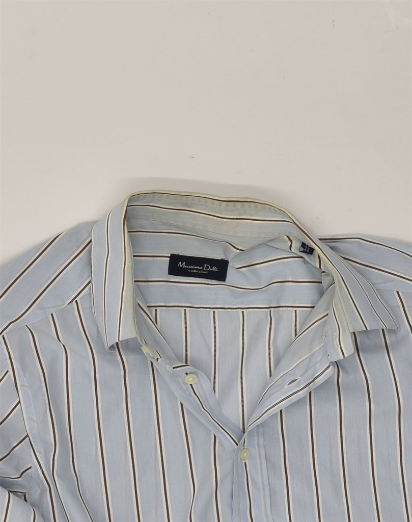 MASSIMO DUTTI Mens Shirt Size 42 Large Grey Pinstripe Cotton | Vintage Massimo Dutti | Thrift | Second-Hand Massimo Dutti | Used Clothing | Messina Hembry 