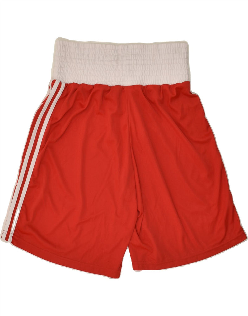 ADIDAS Boys Sport Shorts 7-8 Years Red Polyester Sports | Vintage Adidas | Thrift | Second-Hand Adidas | Used Clothing | Messina Hembry 