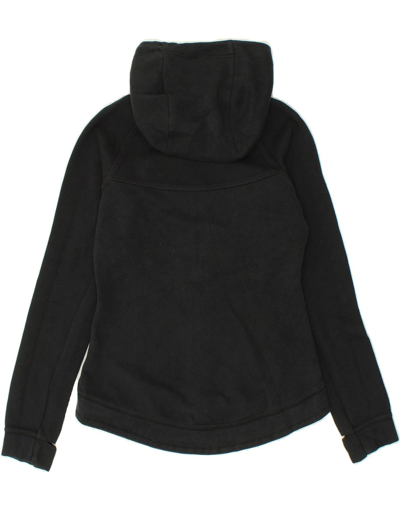 NIKE Womens Zip Hoodie Sweater UK 6 XS Black Cotton | Vintage Nike | Thrift | Second-Hand Nike | Used Clothing | Messina Hembry 