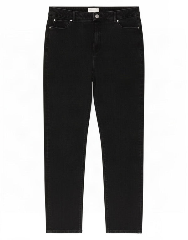 Marks & Spencer Womens Sienna Straight Jeans UK 18 XL W36 L28 Black Cotton