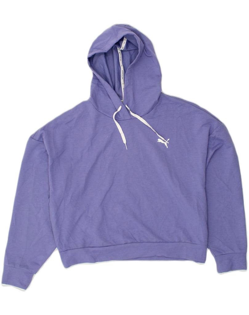 PUMA Womens Hoodie Jumper UK 18 XL Purple Polyester | Vintage Puma | Thrift | Second-Hand Puma | Used Clothing | Messina Hembry 