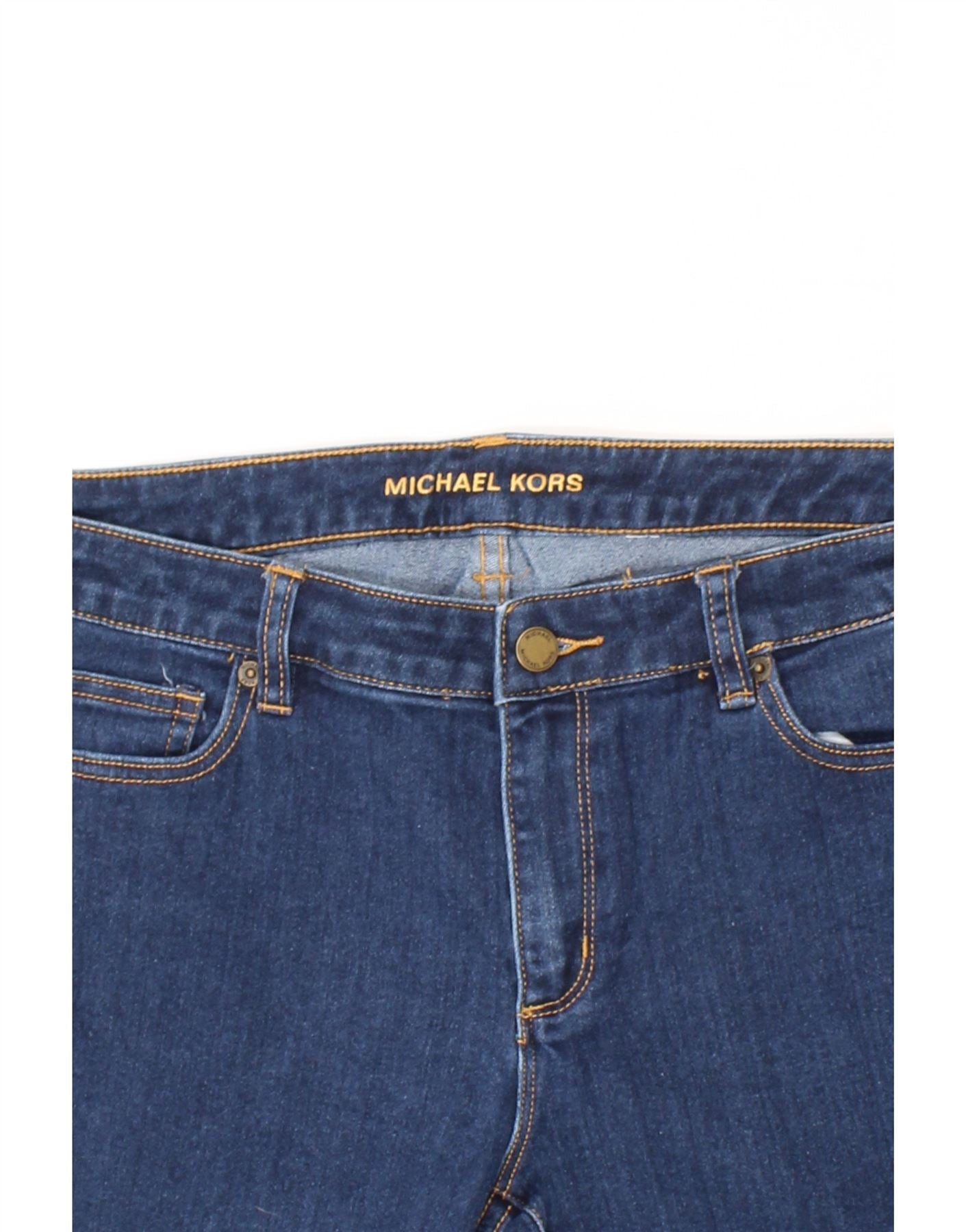 MICHAEL KORS Womens Slim Jeans US 8 Medium W30 L29 Blue Cotton