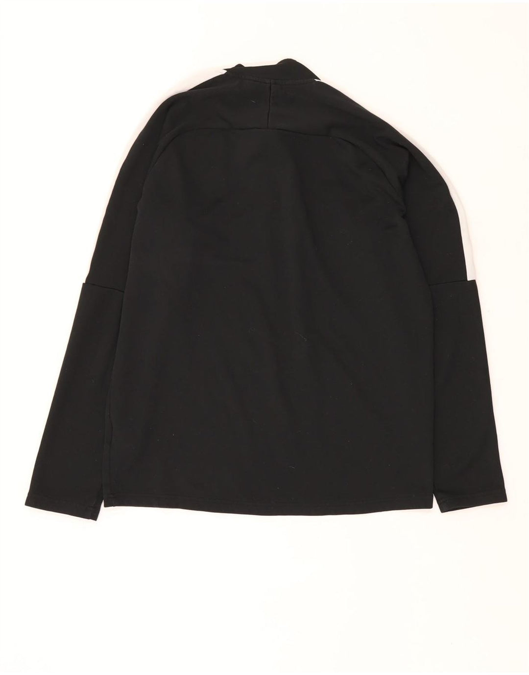NIKE Mens Dri Fit Zip Neck Pullover Tracksuit Top Small Black Colourblock