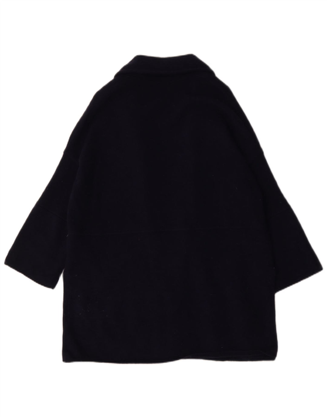 Jigsaw Womens 3/4 Sleeve Cardigan Sweater UK 14 Medium Navy Blue Wool