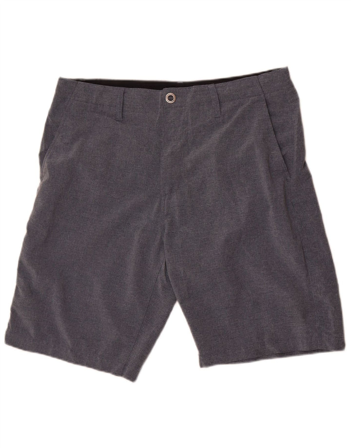 Volcom Mens Cargo Shorts W33 Medium Navy Blue Polyester