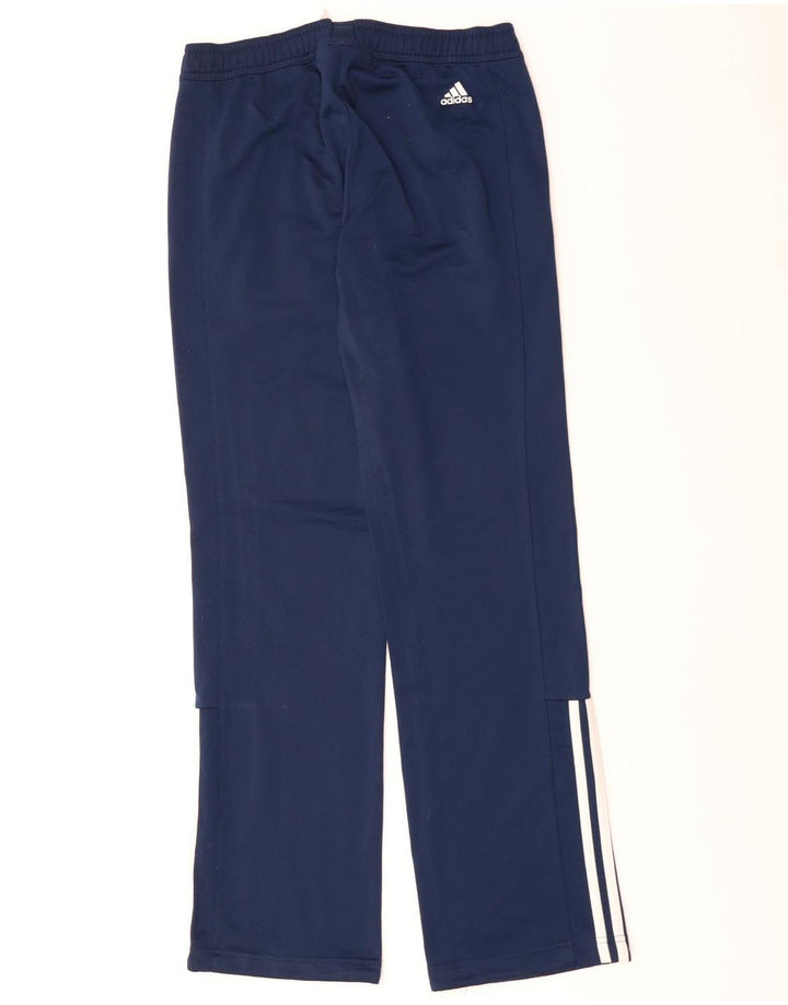 ADIDAS Mens Tracksuit Trousers Small  Navy Blue Polyester