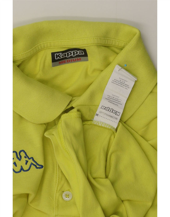 Kappa Mens Polo Shirt Medium Green Cotton