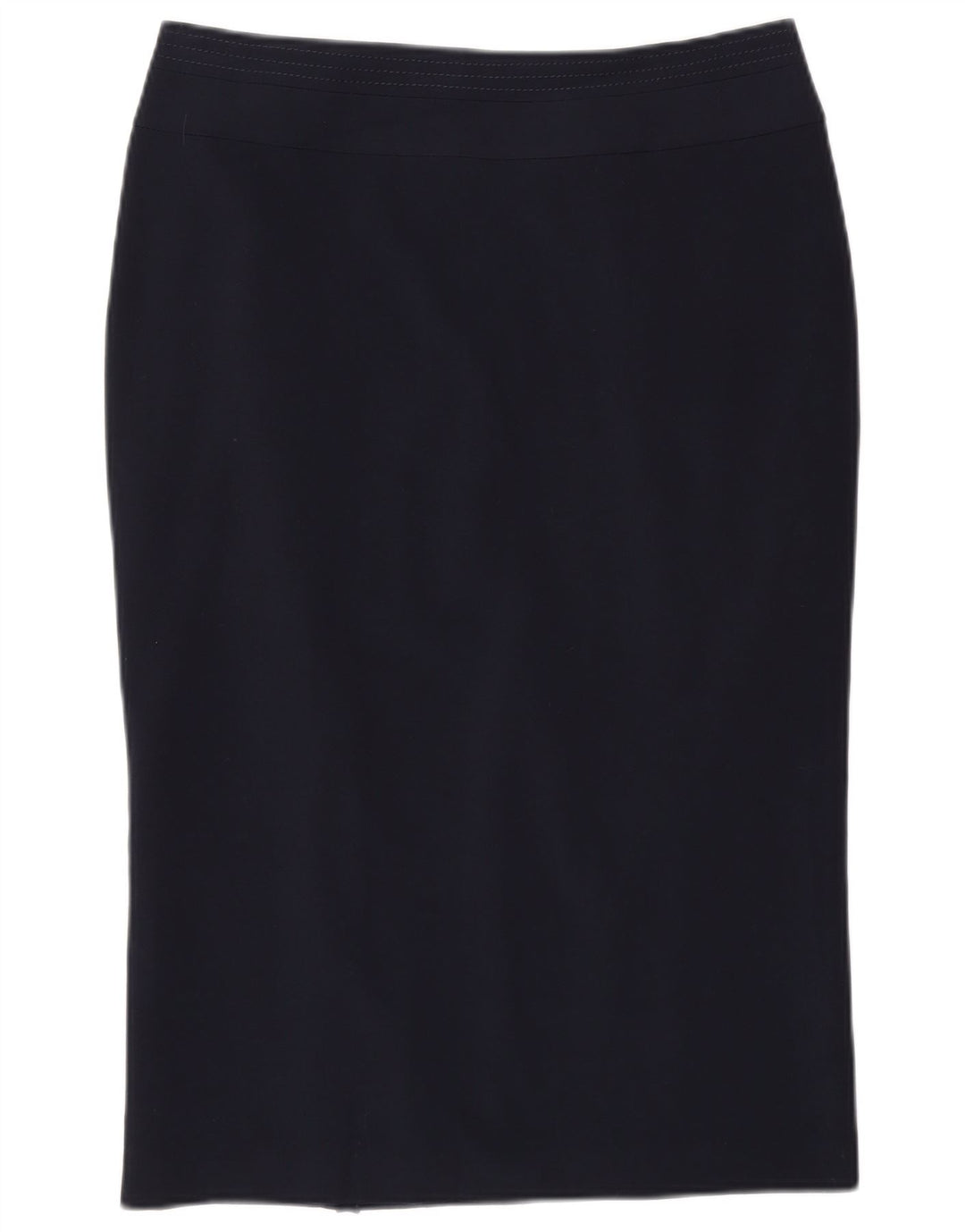Marks & Spencer Womens Pencil Skirt UK 12 Medium W30 Navy Blue Polyester