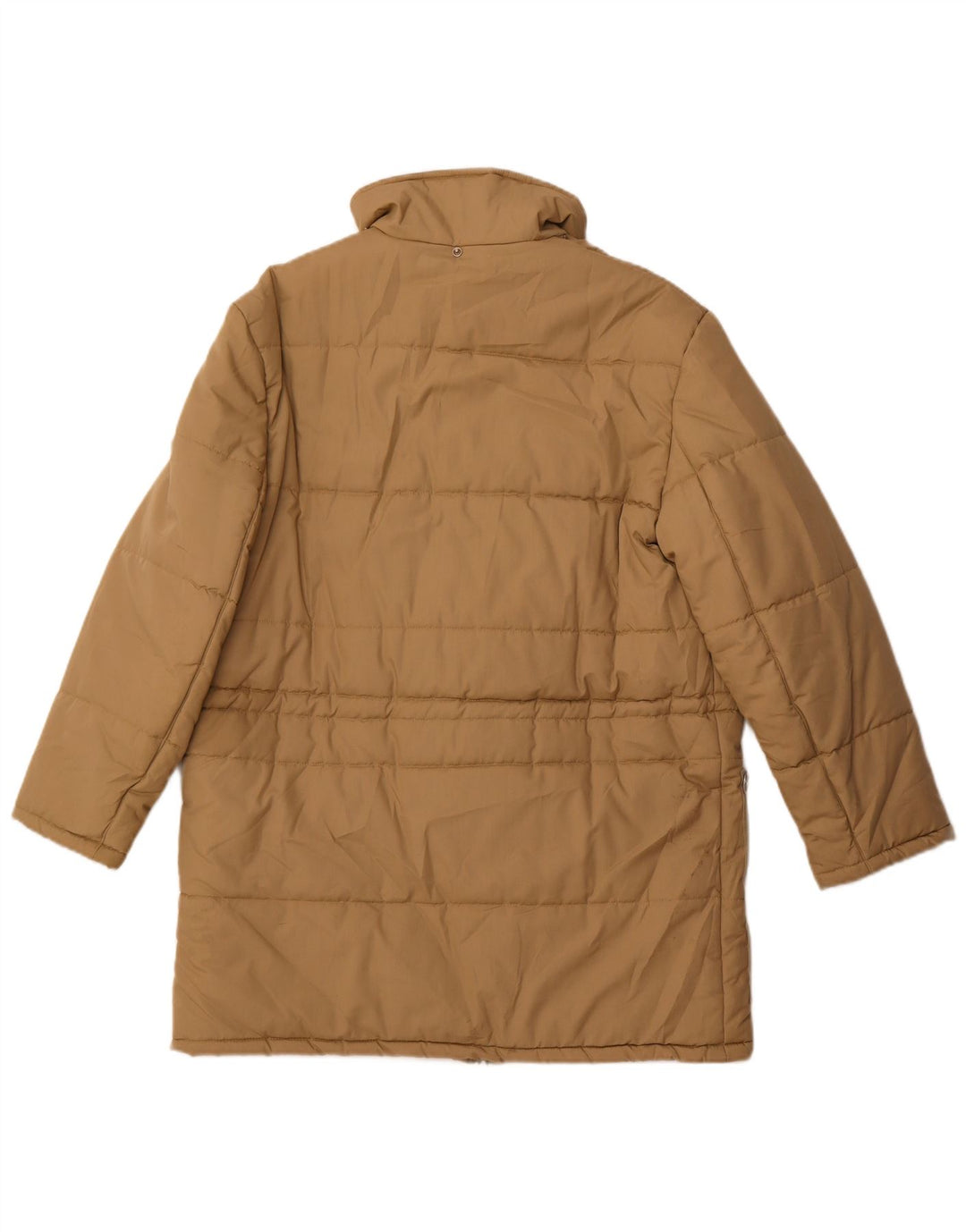 Vintage Mens Padded Coat UK 36 Small Beige Polyester