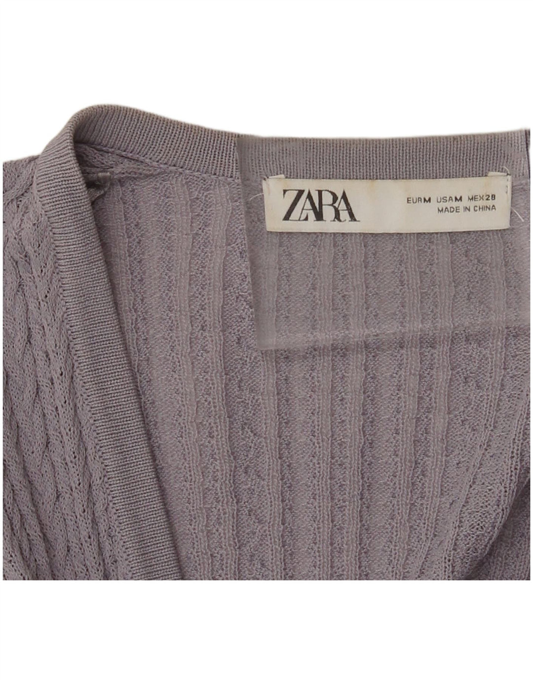 ZARA Womens Cardigan Sweater UK 12 Medium Purple