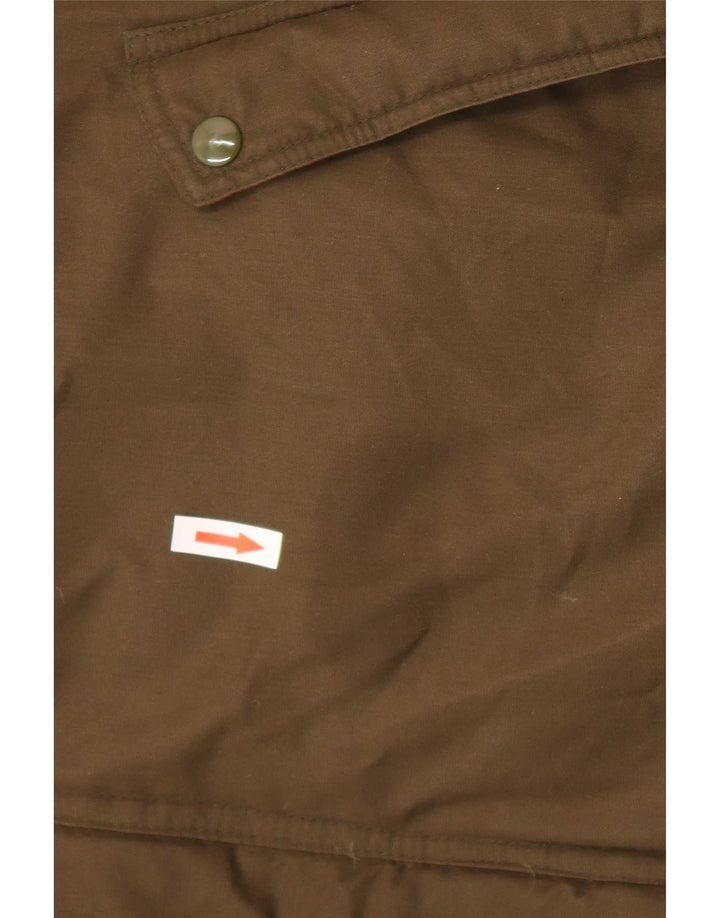 Vintage Mens Padded Jacket UK 42 XL Brown