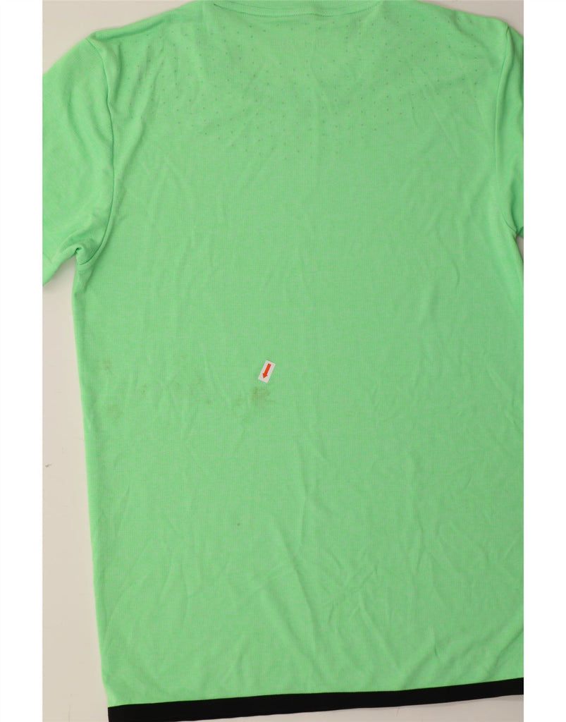 ADIDAS Mens Climachill Graphic T-Shirt Top XS Green Vintage Adidas and Second-Hand Adidas from Messina Hembry 