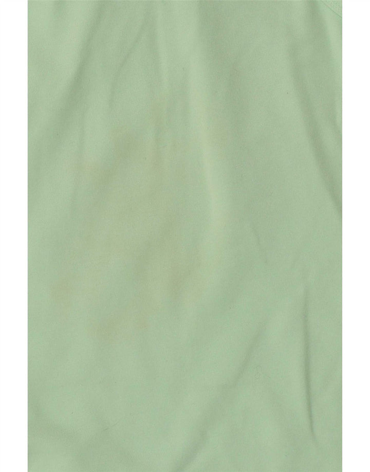 Adidas Womens Graphic Vest Top UK 14 Medium Green Cotton