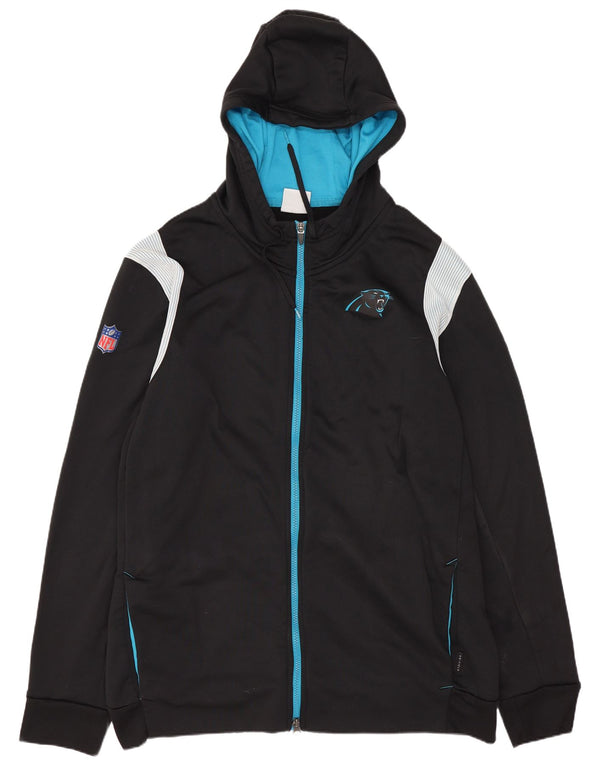 Nike Mens Therma-Fit Graphic Zip Hoodie Sweater 2XL Black Colourblock