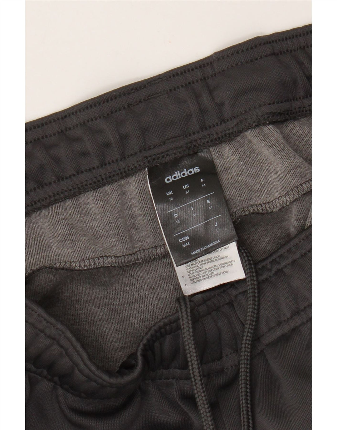 Adidas Mens Tracksuit Trousers Joggers Medium  Grey Polyester