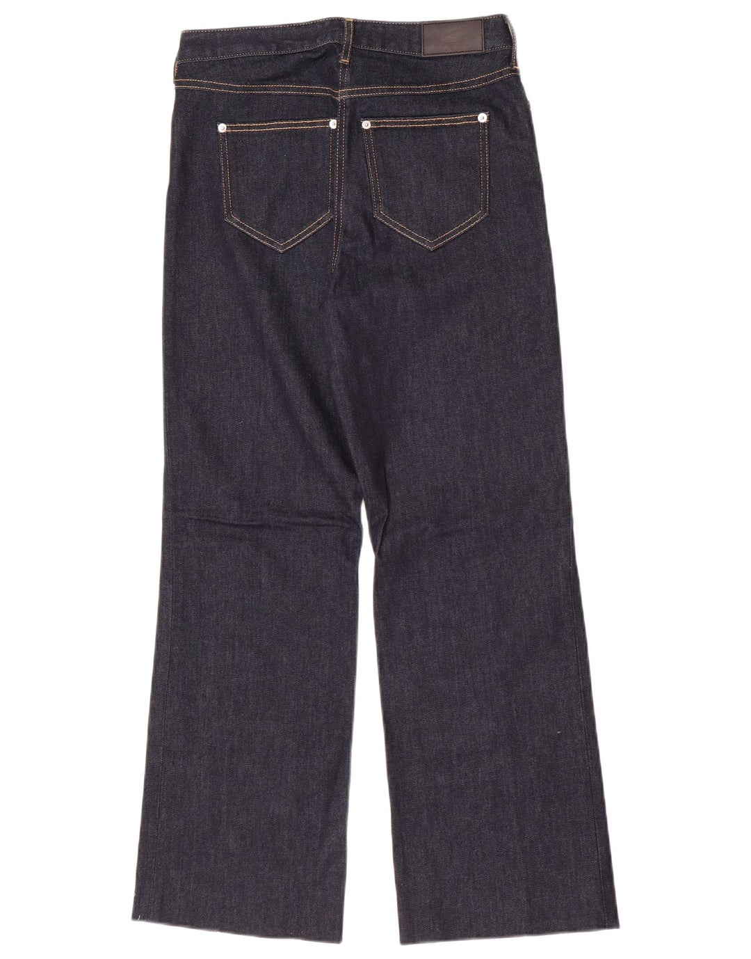 Lacoste Womens Bootcut Jeans Size 36 Small W28 L29 Navy Blue Cotton