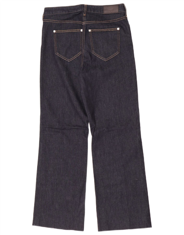Lacoste Womens Bootcut Jeans Size 36 Small W28 L29 Navy Blue Cotton