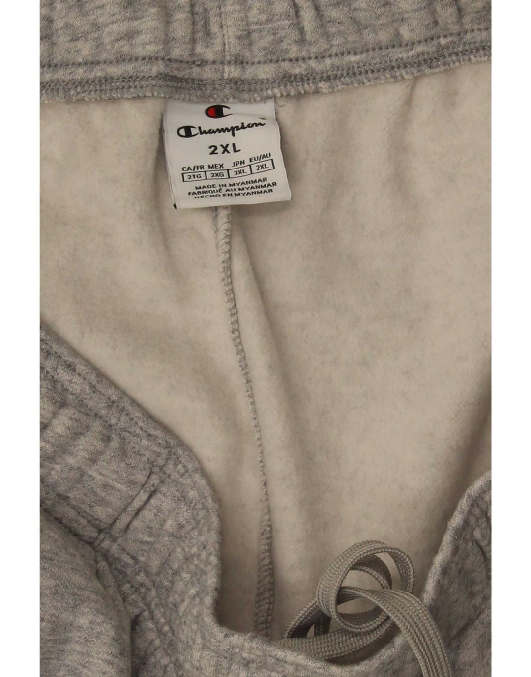 Champion Mens Tracksuit Trousers 2XL Grey Flecked Cotton
