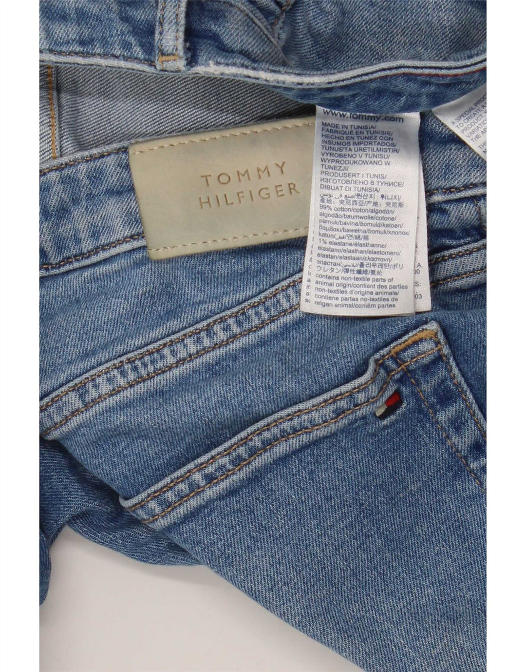 Tommy Hilfiger Mens Slim Jeans W31 L30 Blue Cotton
