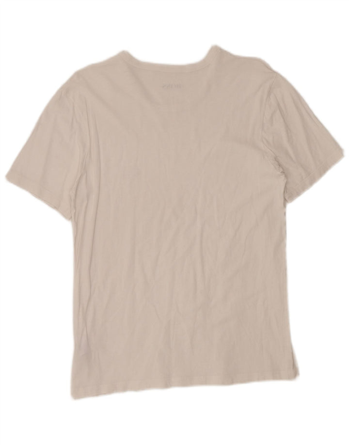 Hugo Boss Womens T-Shirt Top UK 12 Medium White Cotton