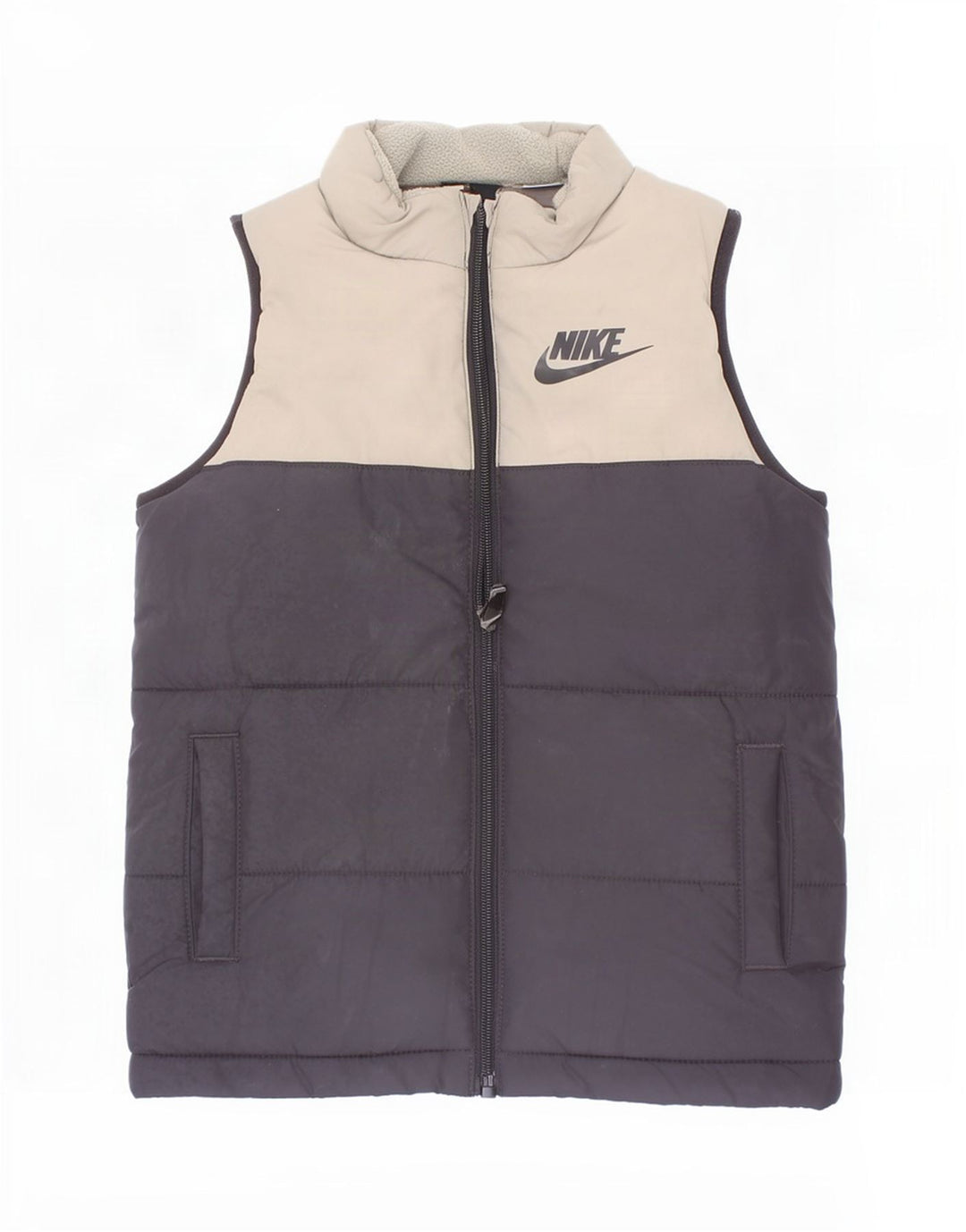 Nike Boys Padded Gilet 4-5 Years Small Black Colourblock Polyester