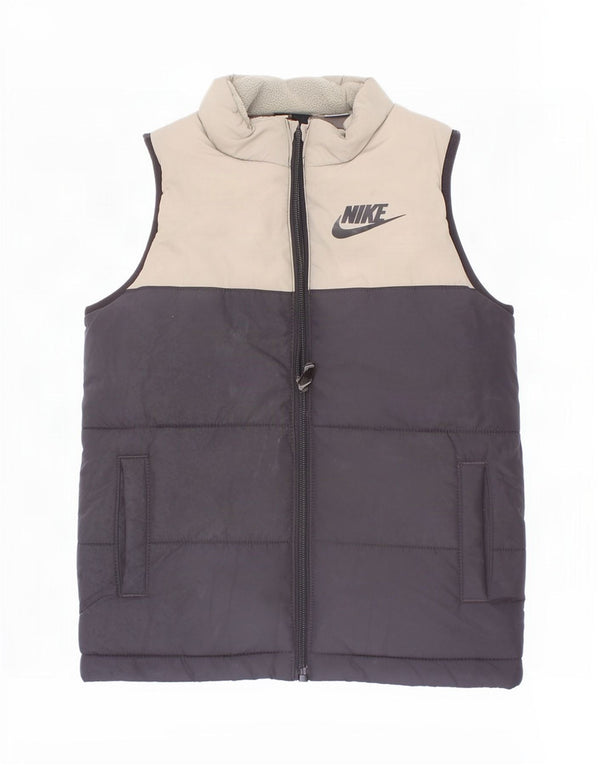 Nike Boys Padded Gilet 4-5 Years Small Black Colourblock Polyester