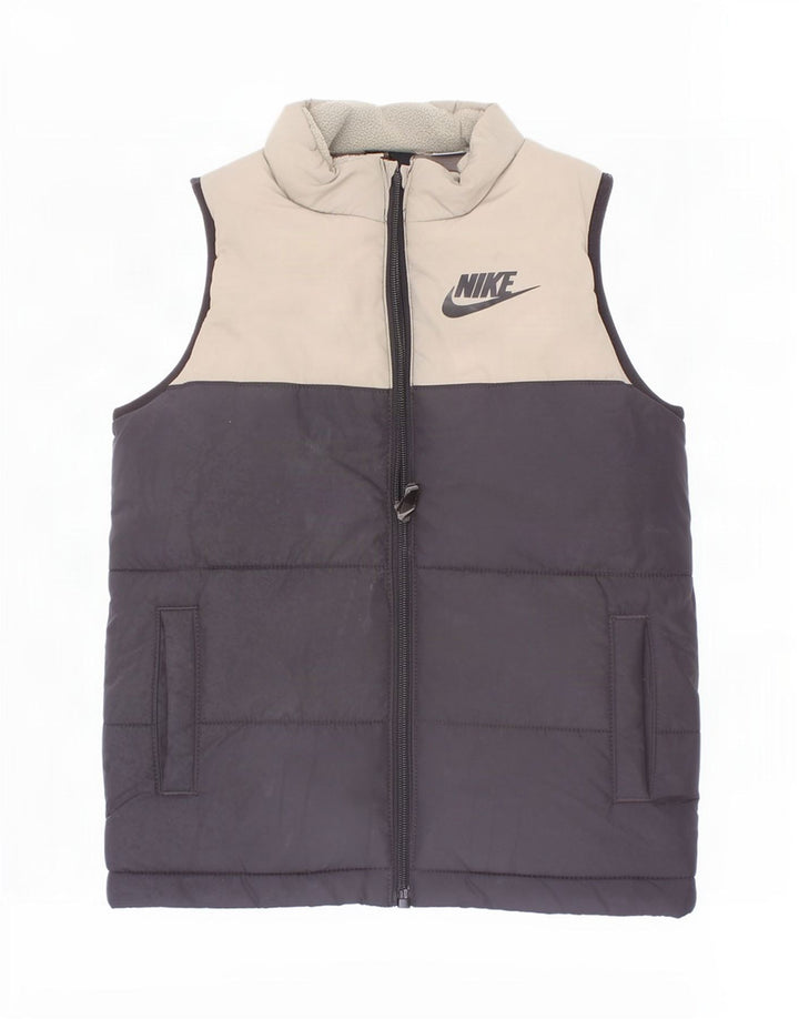 Nike Boys Padded Gilet 4-5 Years Small Black Colourblock Polyester