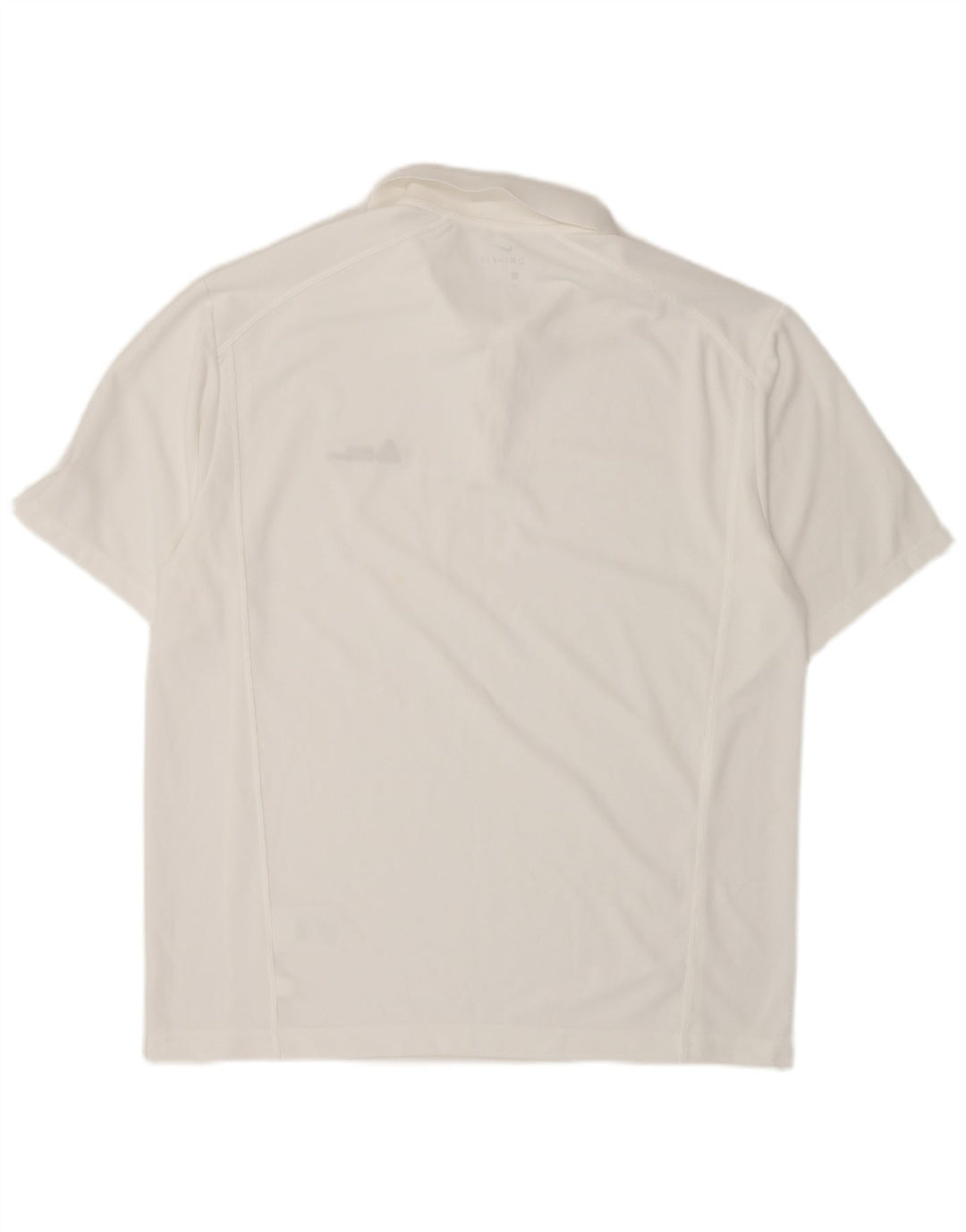 Nike Mens Dri Fit Polo Shirt Large White Polyester