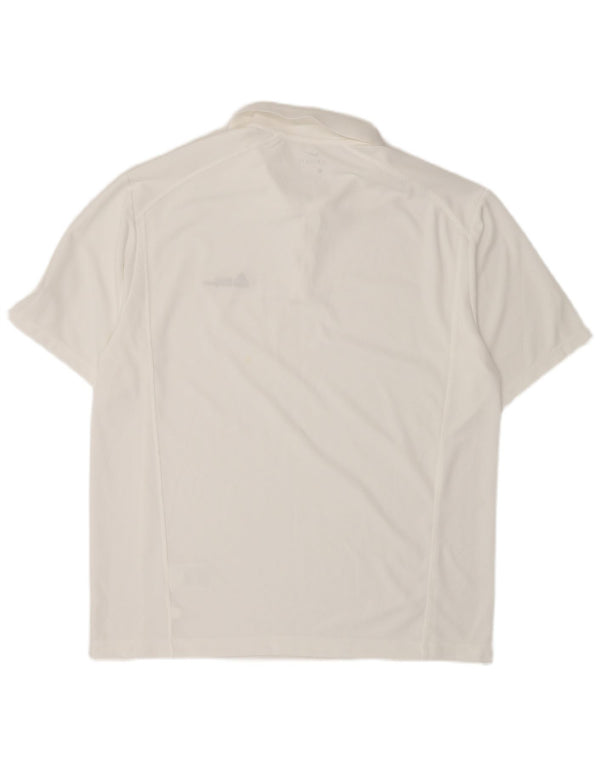 Nike Mens Dri Fit Polo Shirt Large White Polyester