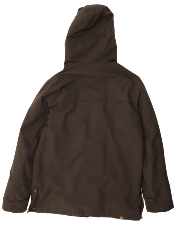 Quiksilver Mens Hooded Windbreaker Jacket UK 38 Medium Grey Polyester